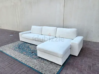 Kivik L shape four seat sofa light