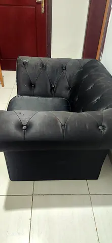 Elegant Black Sofa pairs for sale