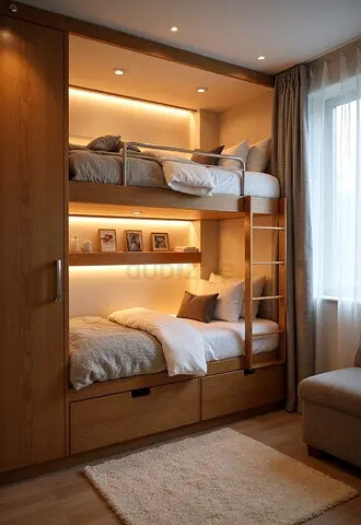 Stylish and Functional Bunk Bed with Modern Features