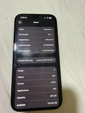 iPhone 16 with 256 GB Storage - Great Condition!