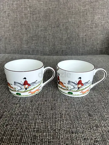 Elegant Antique Equestrian Cups from Wedgwood