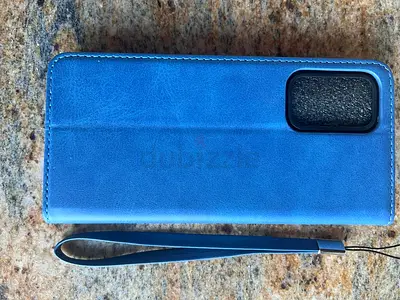 Elegant Blue Leather Wallet Case for Mobile Phones
