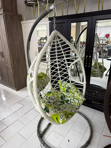 Indoor Outdoor Patio Hanging Swing Chair With Stand