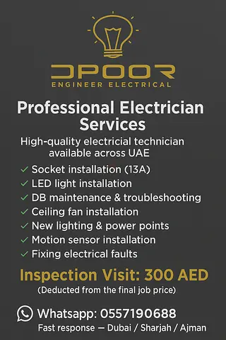 Expert Electrical Services Available Throughout UAE