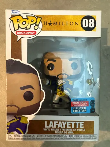 Limited Edition Hamilton Lafayette Funko Pop!