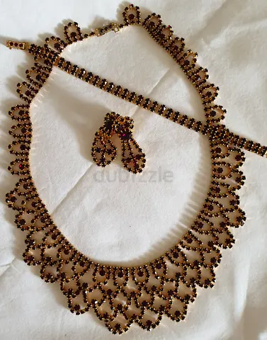 Bohemian Crystal jewellery set