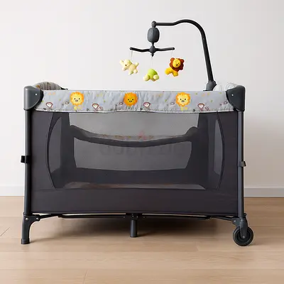 Versatile Baby Playpen with Changing Table and Travel Features