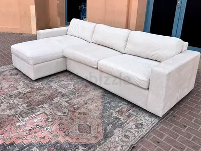 As New Great Condition West Elm L Shape Sofa Bed with Storage