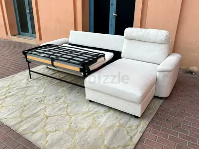 Selling As new in excellent Condition Ikea Lidhult L Shape Sofa Bed with Storage