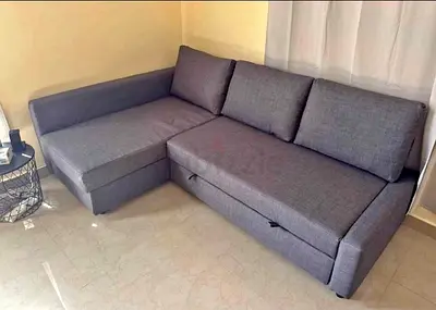 Comfortable Grey Sectional Sofa with Storage