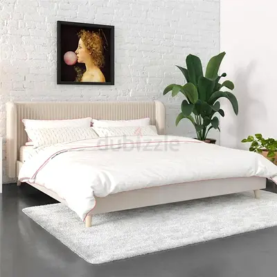 Upholstered Platform Queen Bed