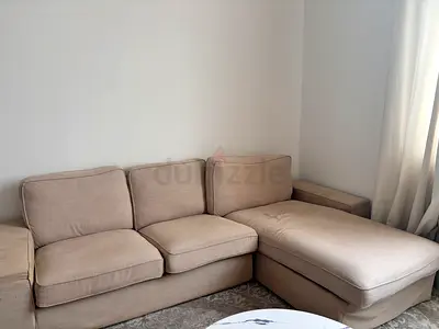 Comfortable Beige L-Shaped Sofa for Sale