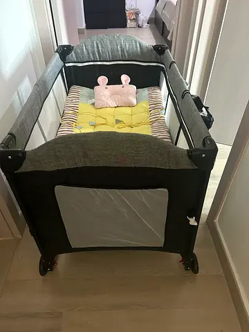 Portable Baby Playard with Soft Bedding