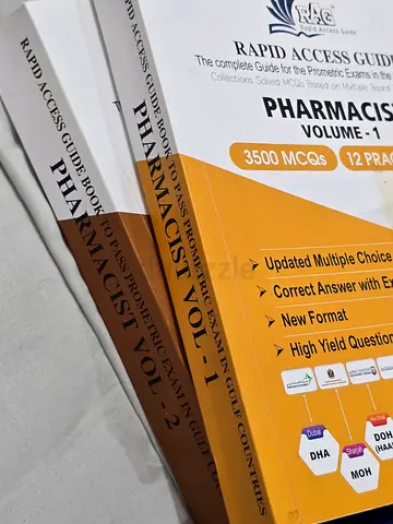 DHA, HAAD, MOH EXAM - Rapid Access Guide for Pharmacists - Volume 1  Vol. 2... AND OTHER BOOKS