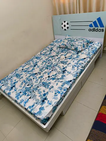 Bed with wood