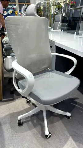 grey+white mesh chairs for sale
