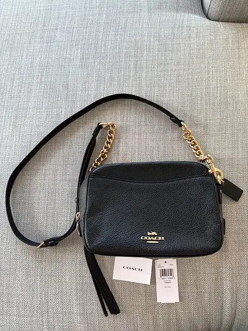 Elegant Black Coach Crosstown Crossbody Bag