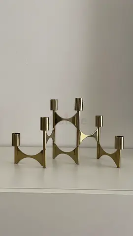 Golden Candle Holder