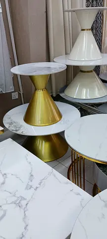 Stylish Marble and Gold Accent Tables for Sale