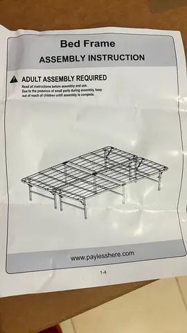 Stylish Foldable Metal Bed Frame