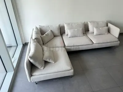 Looks great Condition Ikea Sodhremn Corner Sofa Beige