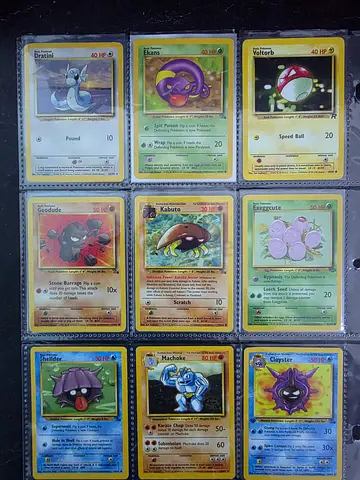 Rare Vintage Pokémon Trading Cards Collection first edition