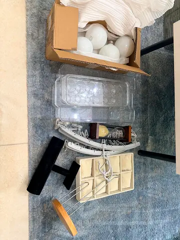 Assorted Home Goods: Lighting Fixtures and Kitchen Accessories