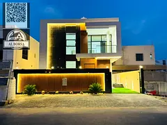For sale in Al Bahia, a two-story villa with a rooftop terrace, a swimming pool, 4 master bedrooms,