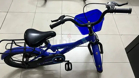 Kids Blue Bicycle with Basket