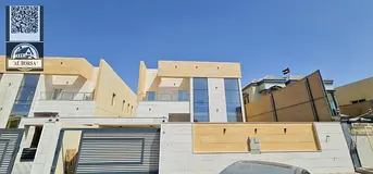 For rent in Al Muwaihat 3: Villa with 5 master bedrooms, a majlis, two living rooms, two kitchens, a