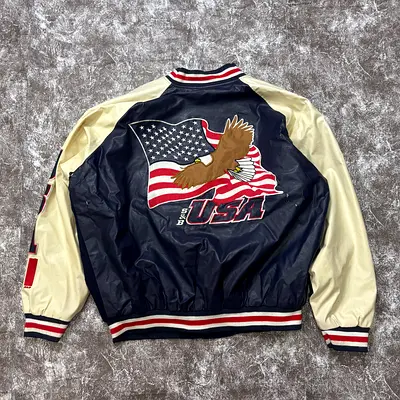 Vintage USA Eagle Flag Jacket in Good Condition