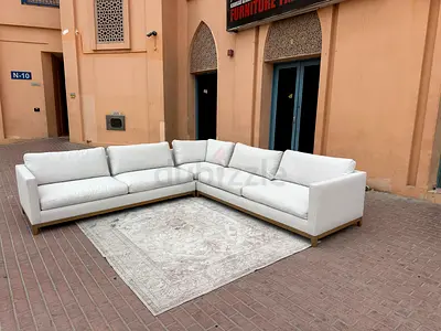 Selling in excellent Condition CrateBarrel Corner Sofa Beige