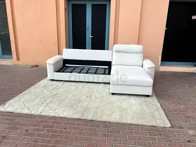 Ikea Lidhult L Shape Sofa Bed with Storage