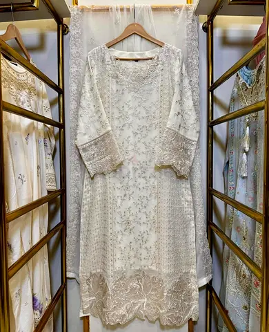 Elegant Embroidered Long kurti - Perfect for Special Occasions