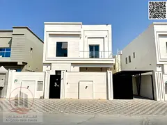 Villa for rent in Al Yasmin, 5 rooms, living room and majlis, excellent location, with electricity a