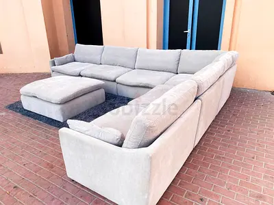 Premium Quality Homes R us Corner Modular Sofa with footstool
