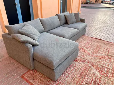 Looks great Condition CrateBarrel Lounge Deep feather filled L Shape Sofa