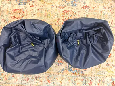 Cozy Blue Bean Bags for Relaxation