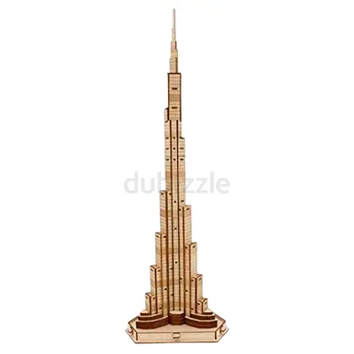 Burj Khalifa 3D Wooden Model - A Unique Collectible Piece!