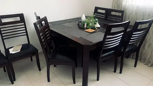 Dining Table with 8 Chairs solid wood