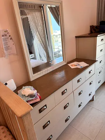 Sleek and Practical Dresser with Mirror