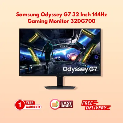 Samsung Odyssey G7 32 Inch 144Hz Gaming Monitor - Unleash Your Gaming Experience!