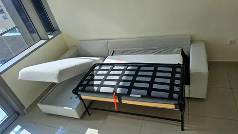 Ikea vimle L shape sofa bed with mattress