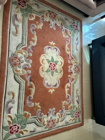 Elegant Floral Design Area Rug only 50aed