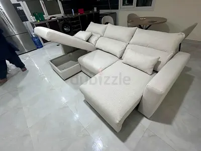Great condition Ikea Eskilstuna L Sofa Bed Beige