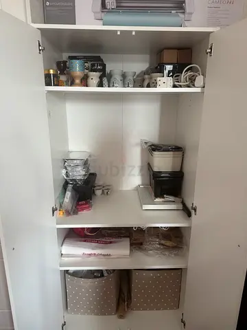 Modern White Storage Cabinet for a Clutter-Free Space