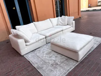 Amazing Condition Marina Home feather filled Sofa with footstool