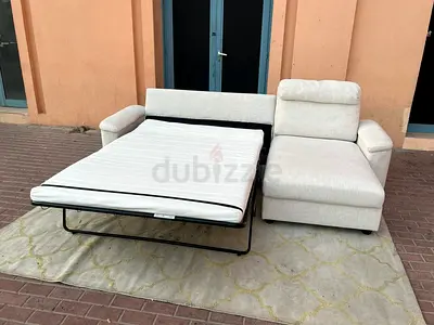 Ikea Lidhult L Shape Sofa Bed with Storage