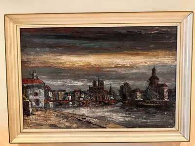 Painting by F. Forcorn