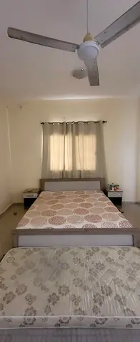 Comfortable and Modern Bed with Medicated Mattress along with Nightstands for Sale